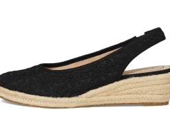 LifeStride Kayden Espadrille Black Fabric Hot