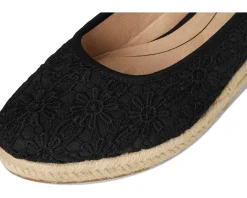 LifeStride Kayden Espadrille Black Fabric Hot