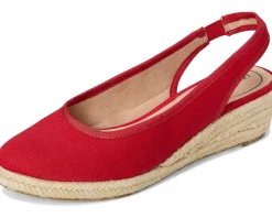 LifeStride Kayden Espadrille Fire Red Fabric Sale