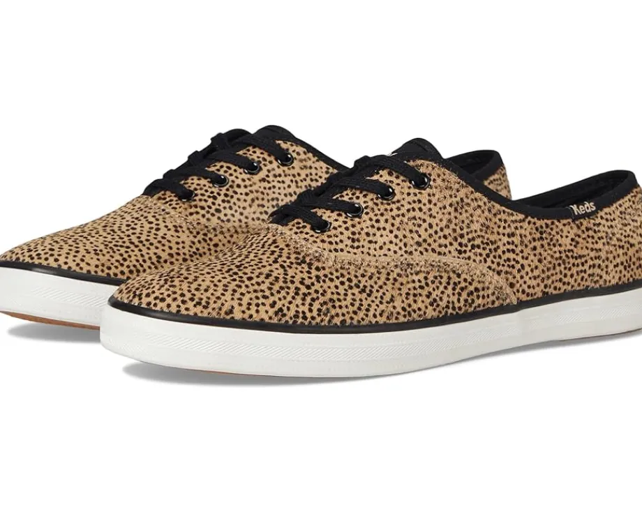 Keds Champion Seasonal Tan/Black Leopard Calf Hair