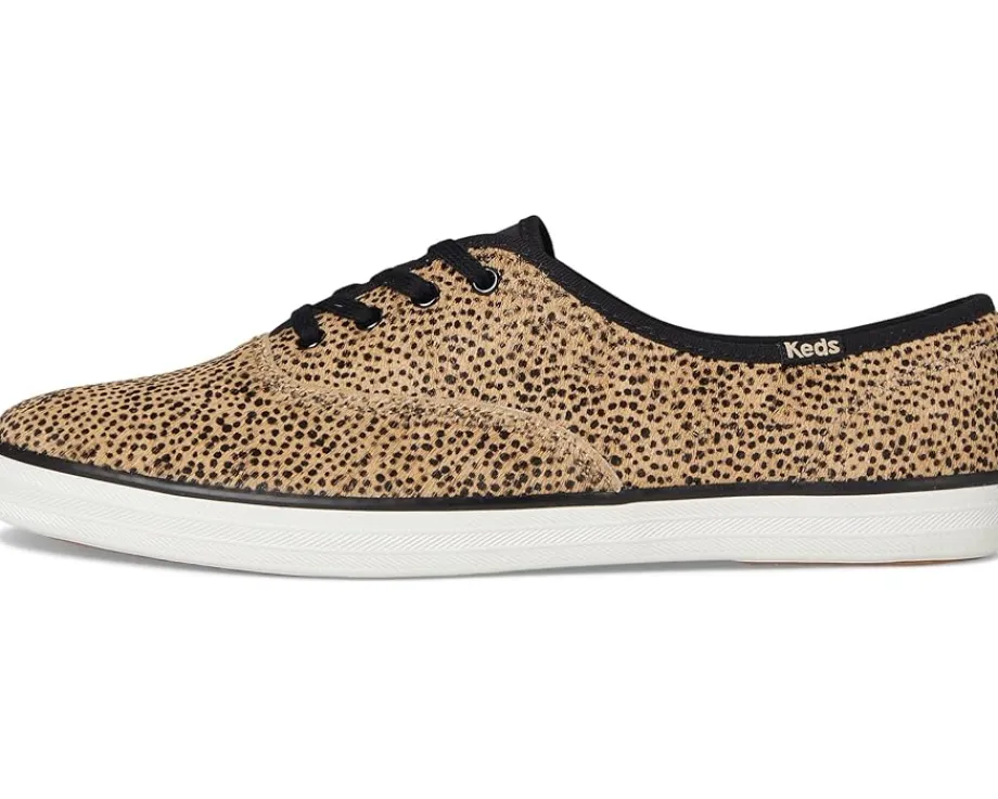 Keds Champion Seasonal Tan/Black Leopard Calf Hair