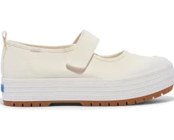 Keds Mary Jane White Canvas Discount