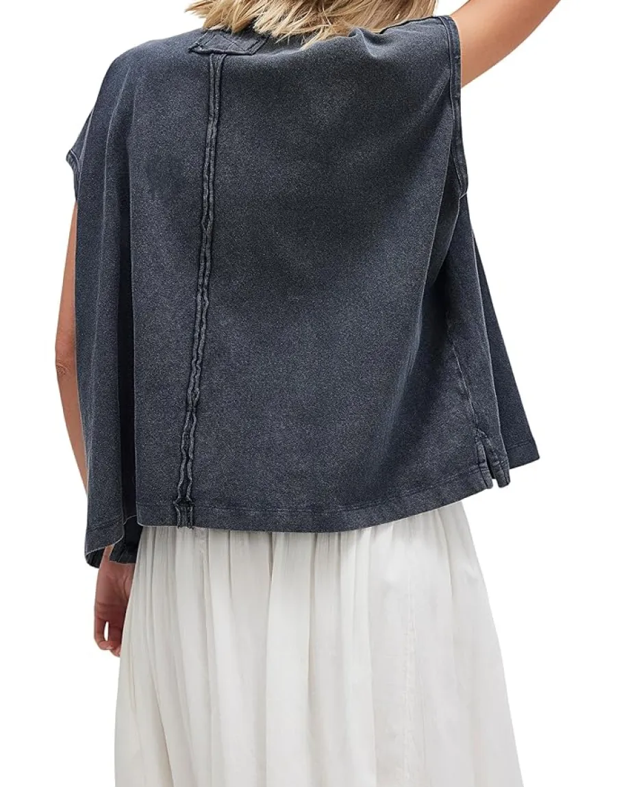 Free People Keep On Polo Washed Black Best