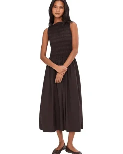 Madewell Keeran Dress Molasses Outlet