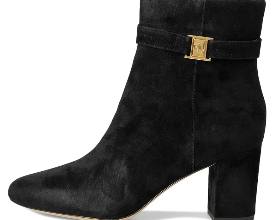 Women Lauren Ralph Lauren Kellie Suede Bootie Heel