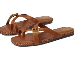 Vince Camuto Kellon Toe Loop Flat Sandals Caramello Hot