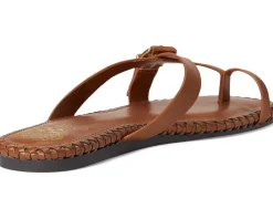 Vince Camuto Kellon Toe Loop Flat Sandals Caramello Hot
