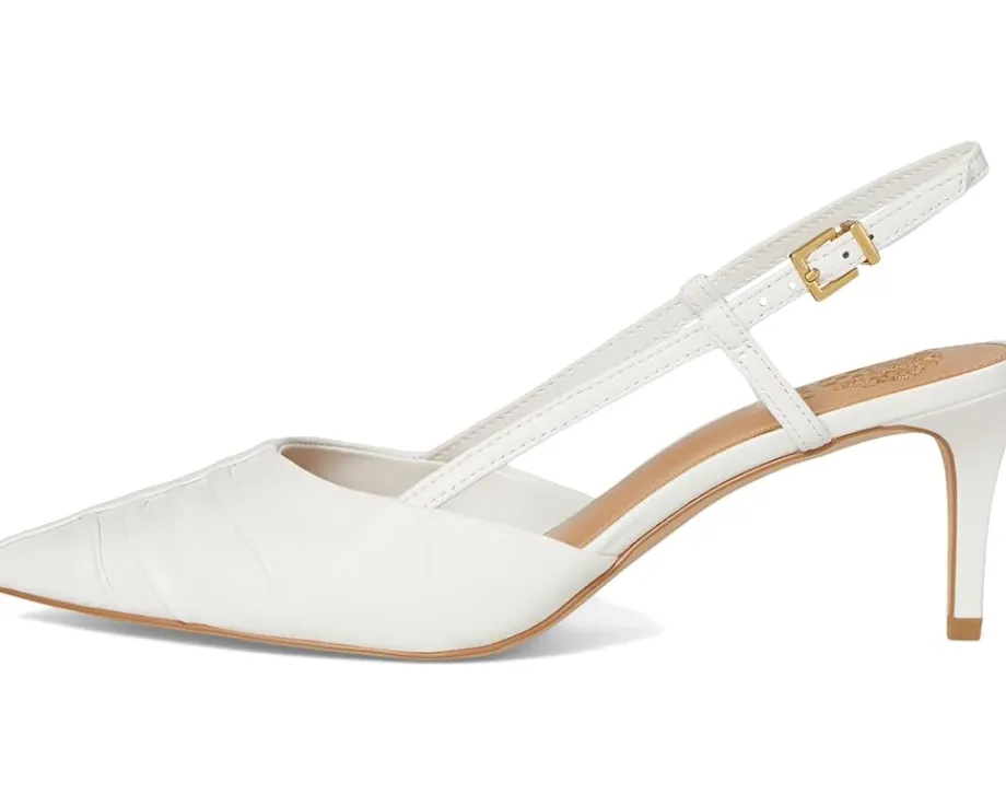 Vince Camuto Kelten Bunched Toe Slingback Pumps Bianco Best