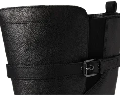 Naturalizer Kenna Extra Wide Calf Knee High Boots Black Leather Outlet