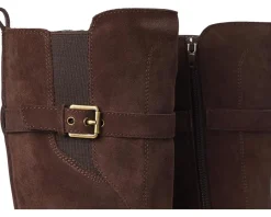 Naturalizer Kenna Knee High Boots Chocolate Bar Brown Suede Discount