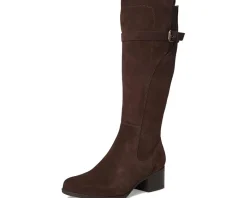 Naturalizer Kenna Knee High Boots Chocolate Bar Brown Suede Discount