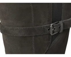 Naturalizer Kenna Wide Calf Knee High Boots Grey Suede Outlet