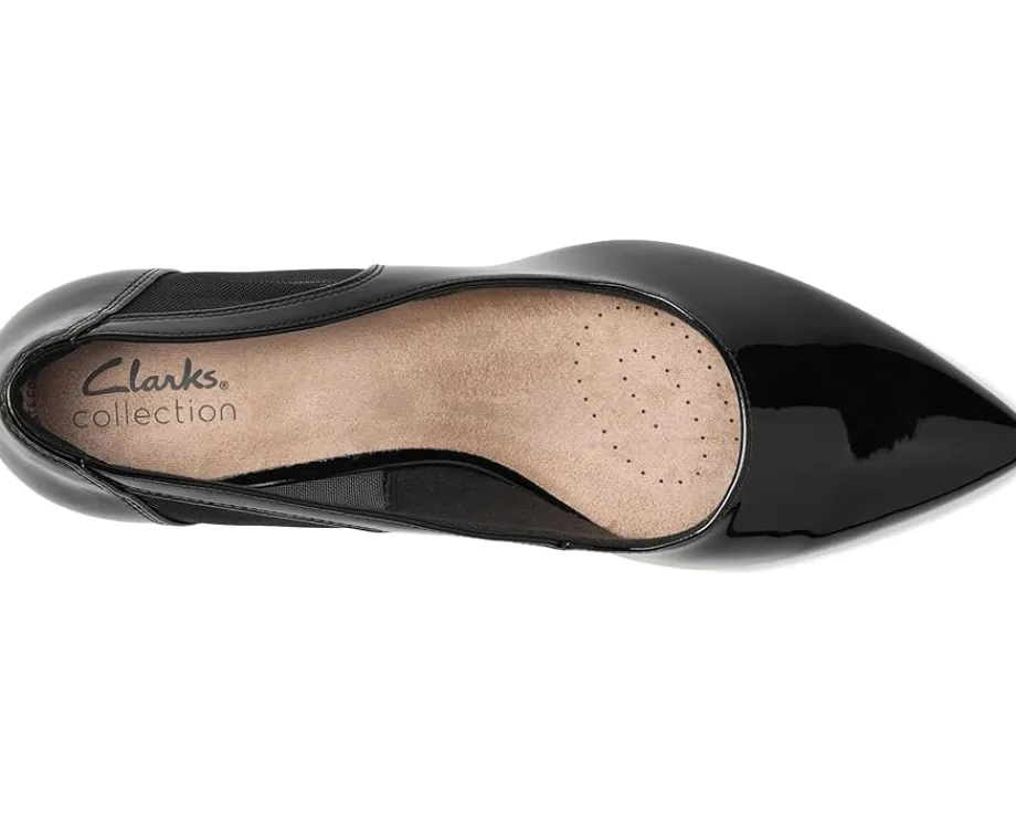 Clarks Kepley Cora Black Patent Synthetic Hot