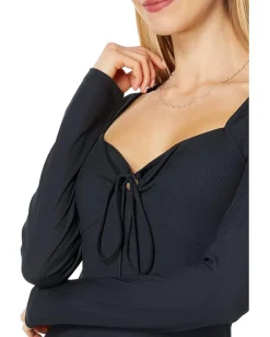 Women Lucky Brand Keyhole Halter Top