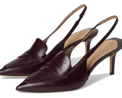 Women Lauren Ralph Lauren Khloe Leather Slingback Loafers Pumps