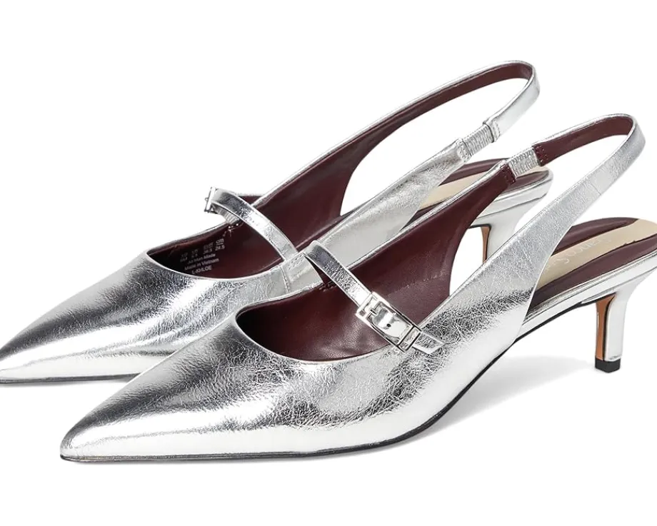 Women Franco Sarto Khloe Pointed Toe Slingback Kitten Heel