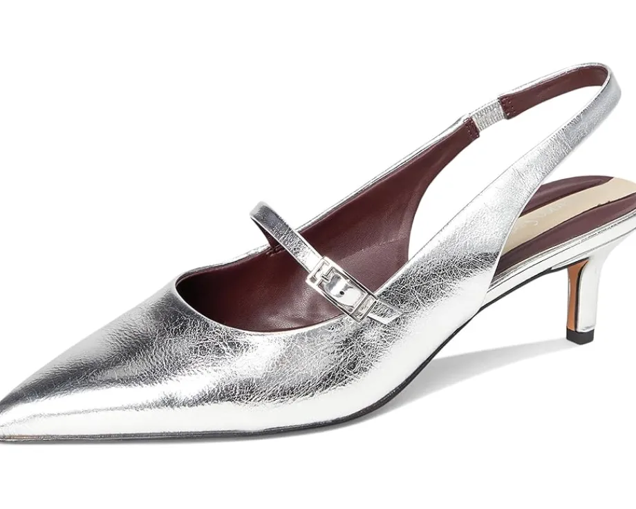 Women Franco Sarto Khloe Pointed Toe Slingback Kitten Heel