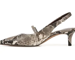 Women Franco Sarto Khloe Pointed Toe Slingback Kitten Heel