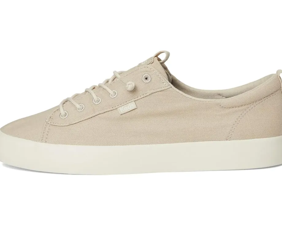 Keds Kickback Canvas Slip On Oatmeal Washed Twill New