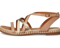 Women Lucky Brand Kielly Cross Strap Flat Sandals