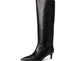 Free People Kiki Kitten Heel Boots Black Leather Best