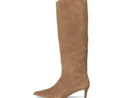 Free People Kiki Kitten Heel Boots Tan Suede Best