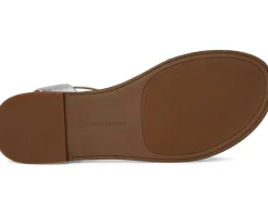 Lucky Brand Kimaya Ankle Strap Sandal Silver Discount