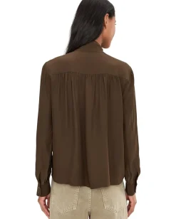 Women Madewell Kimberly Tie Neck Top