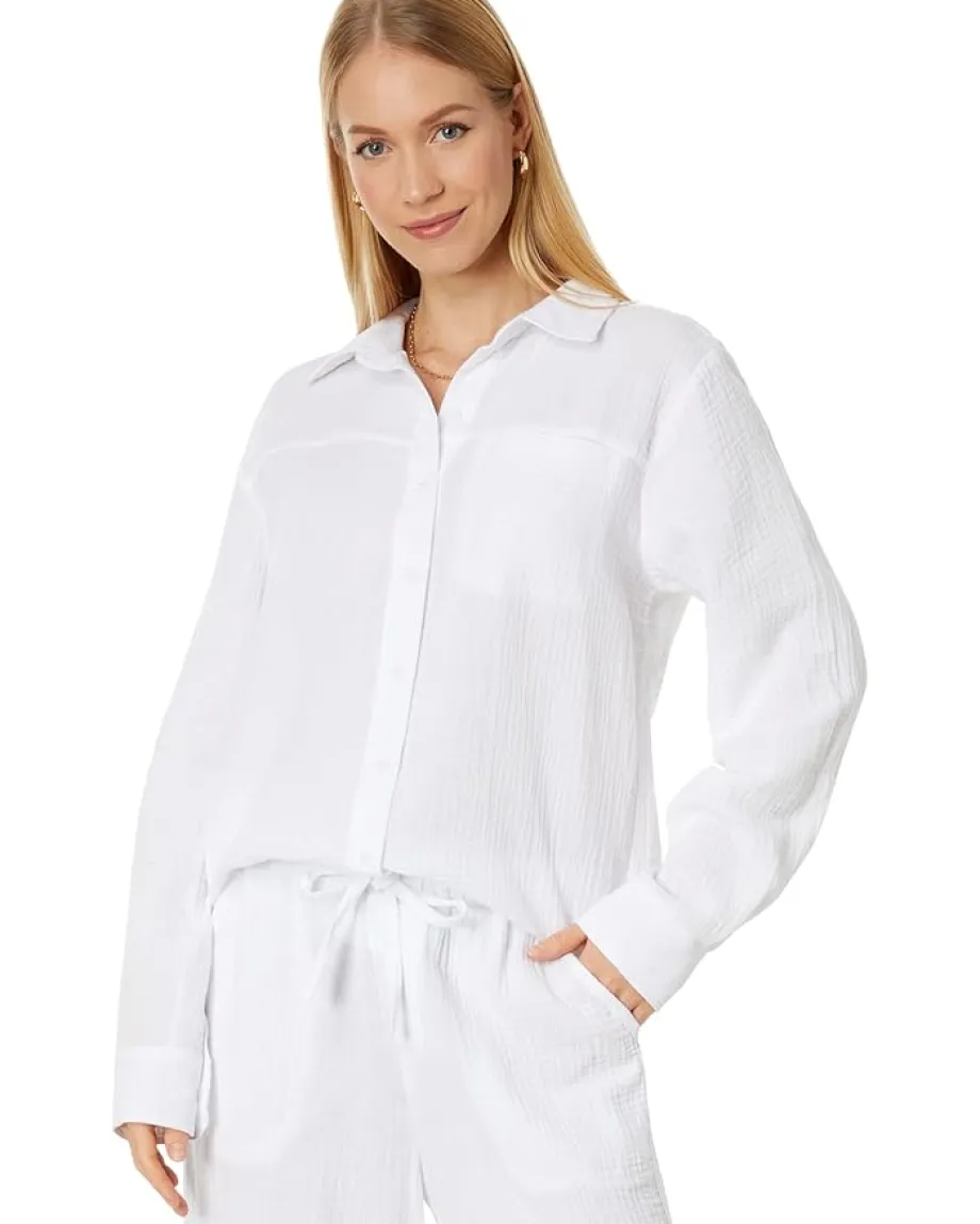 Women Splendid Kit Gauze Shirt