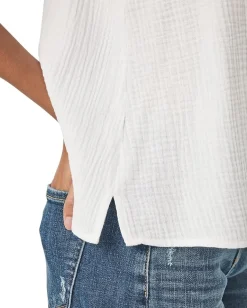 Splendid Kit Gauze V-Neck Tank White Hot