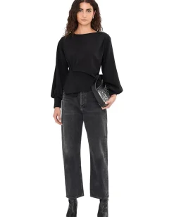 AllSaints Klara Twist Top Black 1 Online
