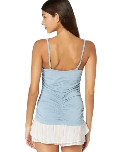 BCBGMAXAZRIA Knit Cami Shadow Blue New