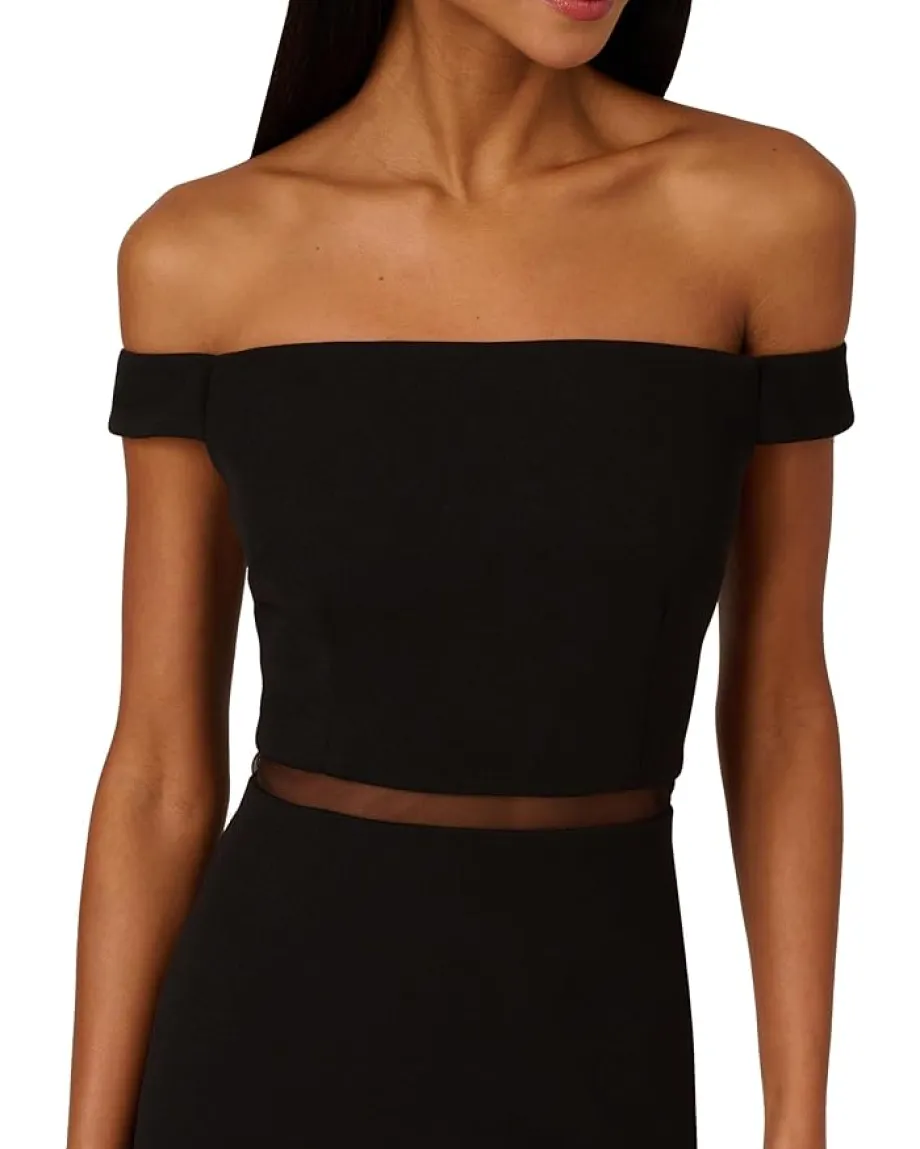 Women Adrianna Papell Knit Crepe Midi Dress