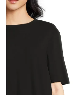 Michael Stars Kona Generous Crew Neck Tee Black New