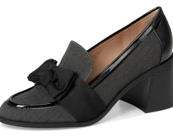 Bandolino Korrar Dark Grey Herringbone/Black Patent Multi Hot