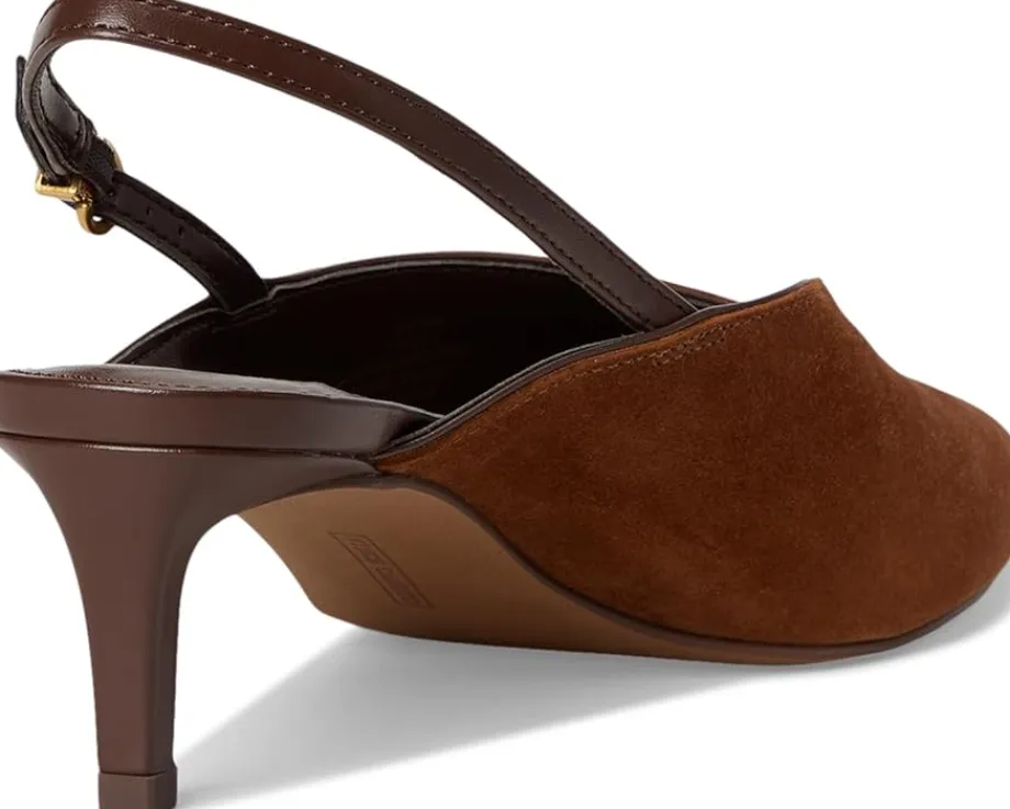 Vince Camuto Kylien Slingback Kitten Heel Pumps Burnt Sugar/Cafe Mocha Discount