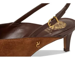Vince Camuto Kylien Slingback Kitten Heel Pumps Burnt Sugar/Cafe Mocha Discount