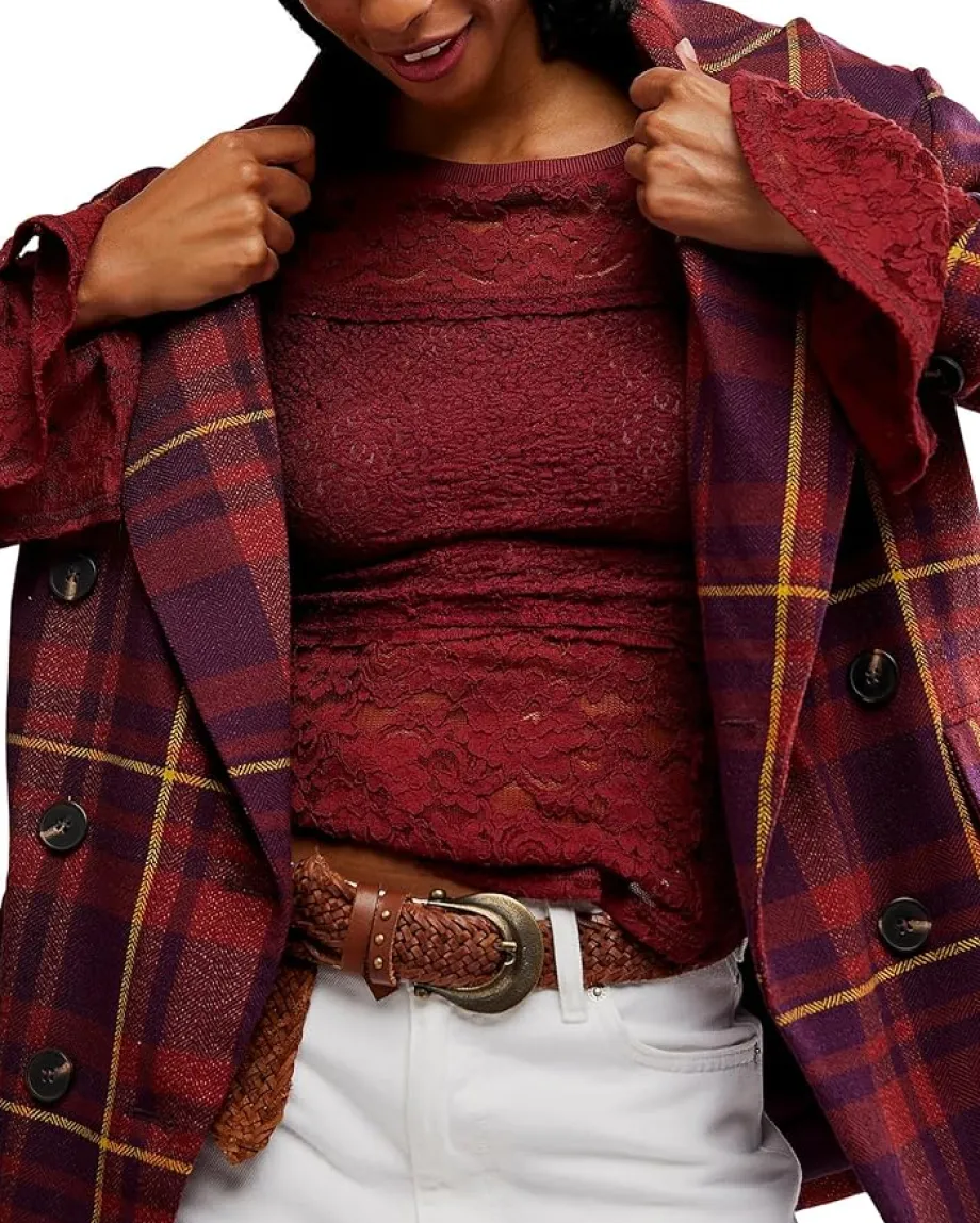 Free People Lace Layering Long Sleeve Cabrenet Online