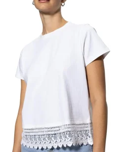 Sanctuary Lace Remix Tee White Online