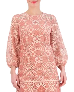 Vince Camuto Lace Shift Dress Coral Discount