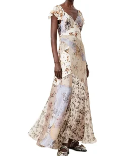 AllSaints Lala Dress Origin Ditsy Brown Best