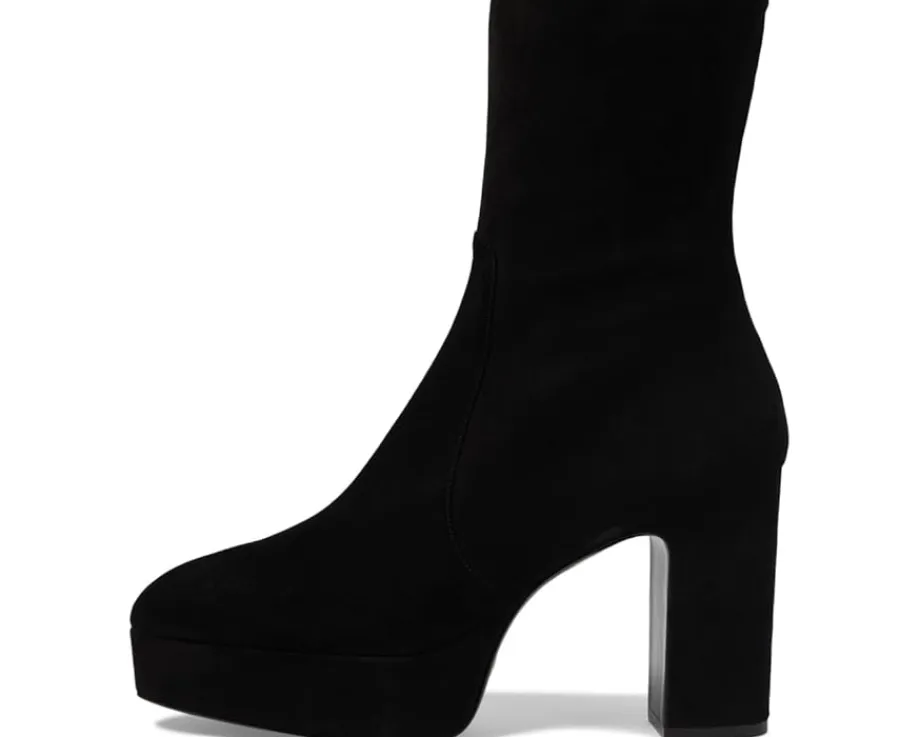 Stuart Weitzman Lala Platform Zip Bootie Black Sale