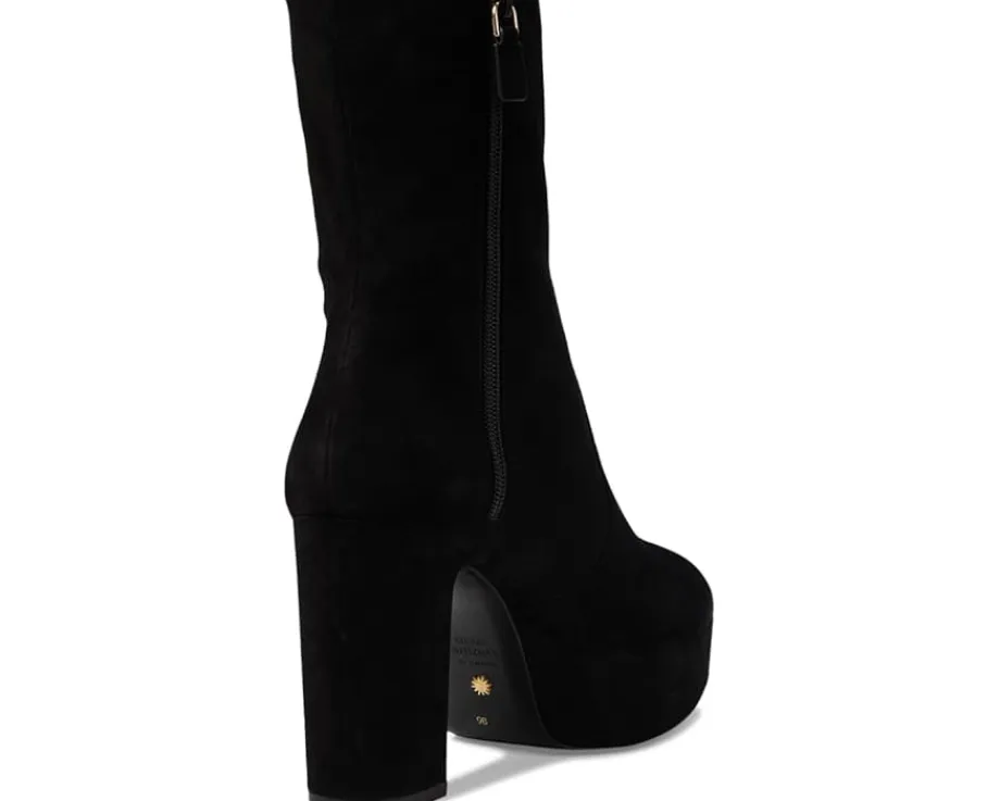 Stuart Weitzman Lala Platform Zip Bootie Black Sale