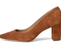 Women Lauren Ralph Lauren Lanette Suede Block-Heel Pumps