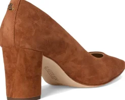 Women Lauren Ralph Lauren Lanette Suede Block-Heel Pumps