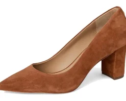 Women Lauren Ralph Lauren Lanette Suede Block-Heel Pumps