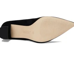 Lauren Ralph Lauren Lanette Suede Block-Heel Pumps Black Online