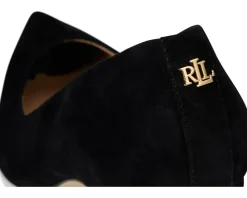 Lauren Ralph Lauren Lanette Suede Block-Heel Pumps Black Online