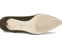 Lauren Ralph Lauren Lanette Suede Mary Jane Pumps Dark Olive
