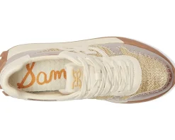 Sam Edelman Langley Woven Natural/Gold Raffia Discount